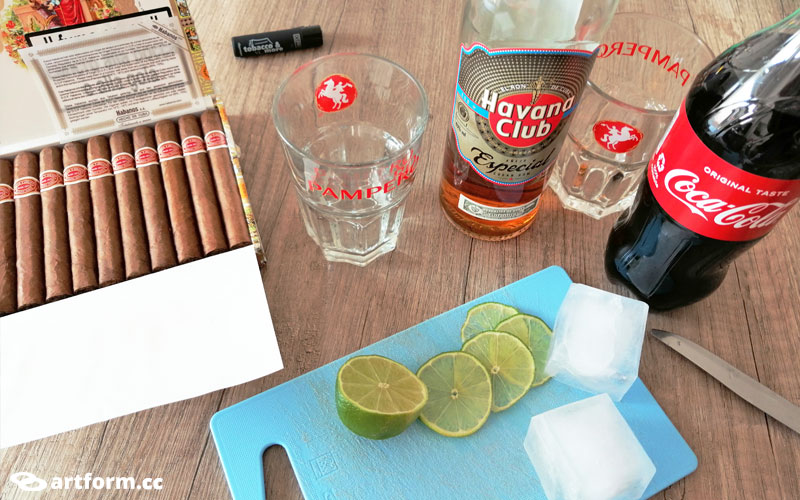 Zigarren Romeo & Julieta & Cubata Rum Cola - Mini Urlaub im Lockdown auf der eigenen Terrasse